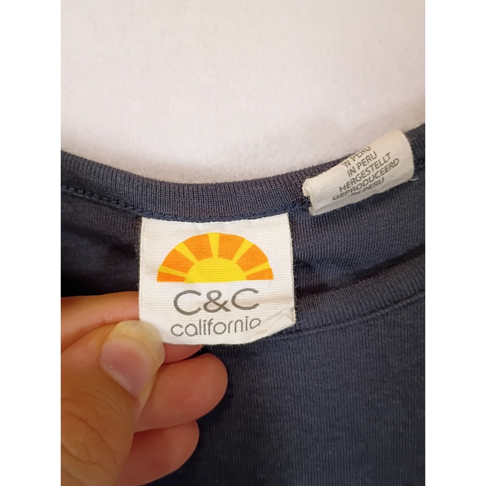 Minimalist C&C California Womens Large Charcoal Gray Pima Cotton Modal Tank Top - Picture 3 of 10